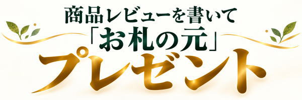 商品レビューを書いて「お札の元」プレゼント